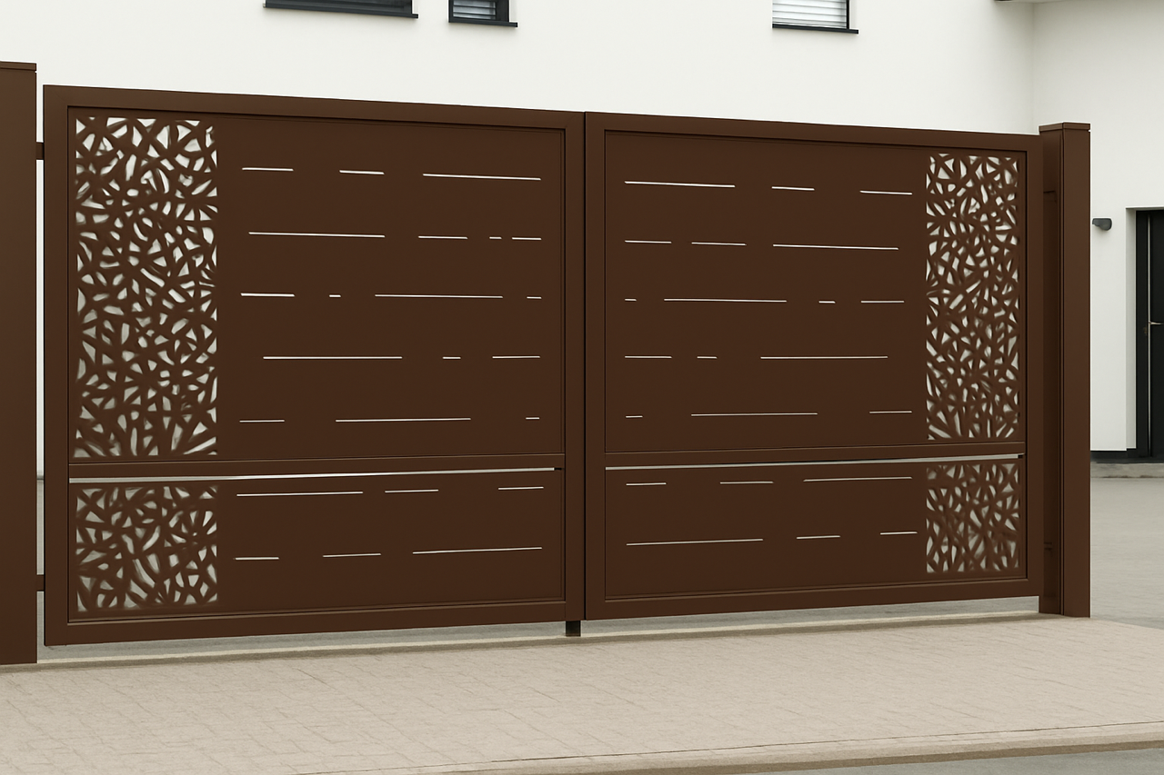 Kétszárnyú kapura lemezek -Minimál minta 2.