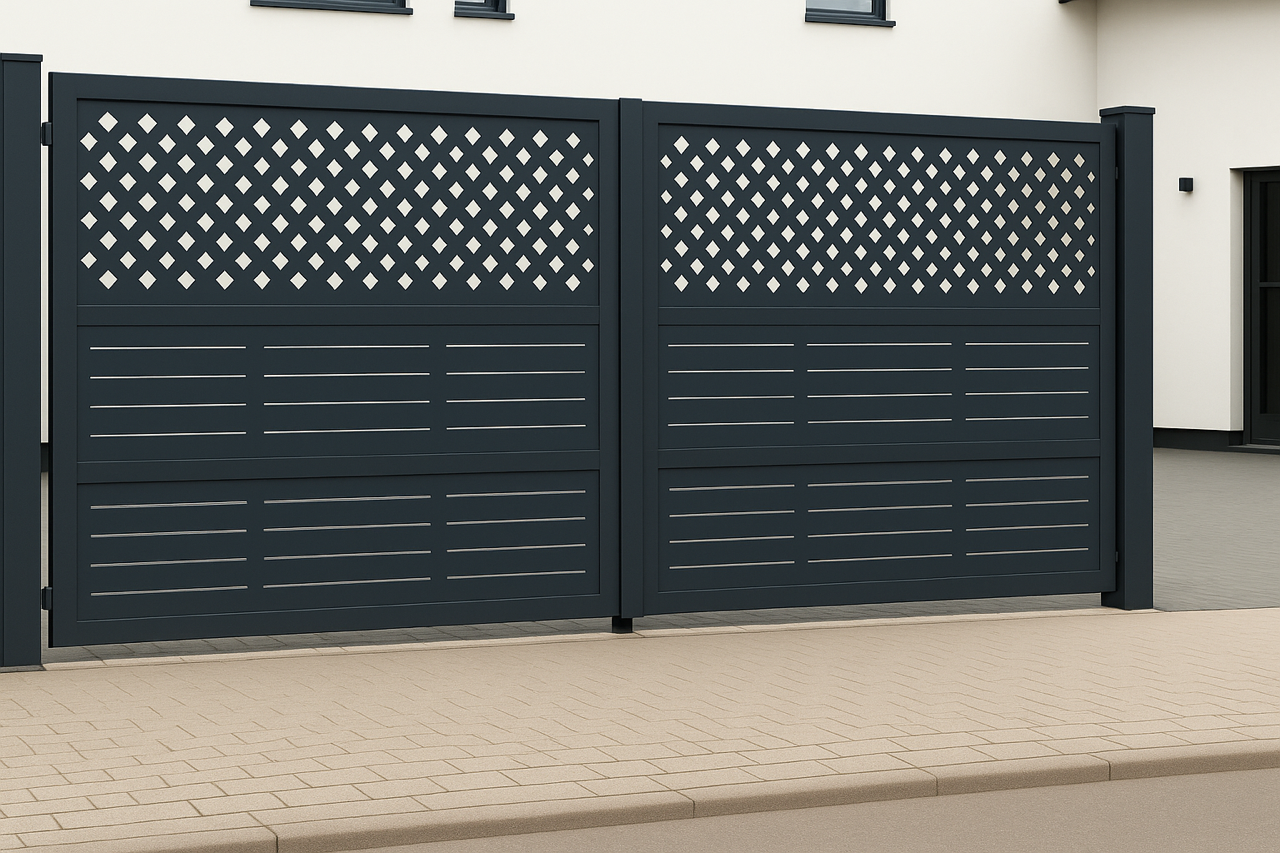 Kétszárnyú kapura lemezek -Minimál minta 4.