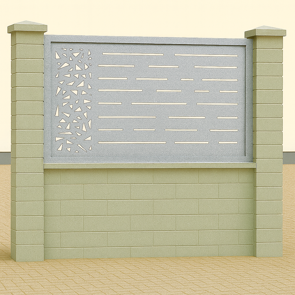 Kerítés betét/korlát lemez - Minimál minta 2.