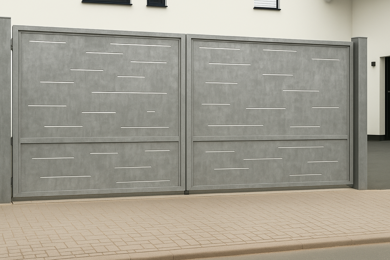 Kétszárnyú kapura lemezek -Minimál minta