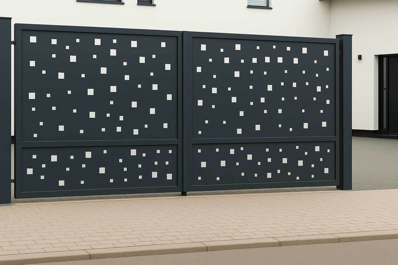 Kétszárnyú kapura lemezek -Minimál minta 3.