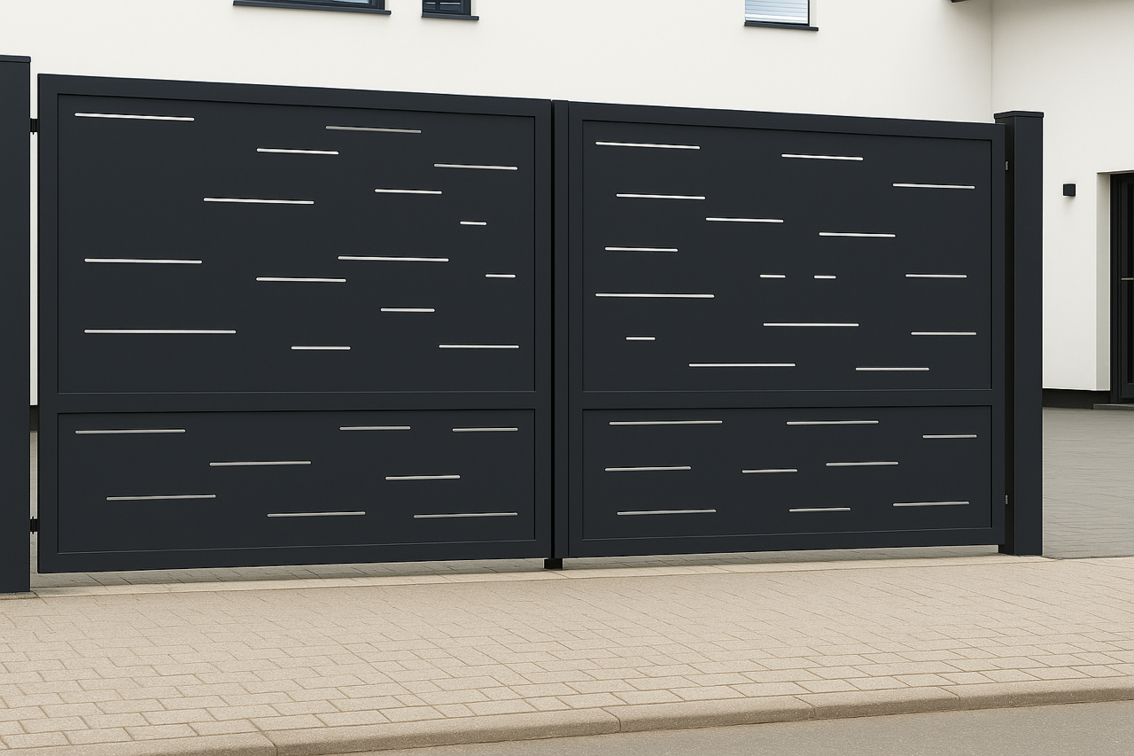 Kétszárnyú kapura lemezek -Minimál minta