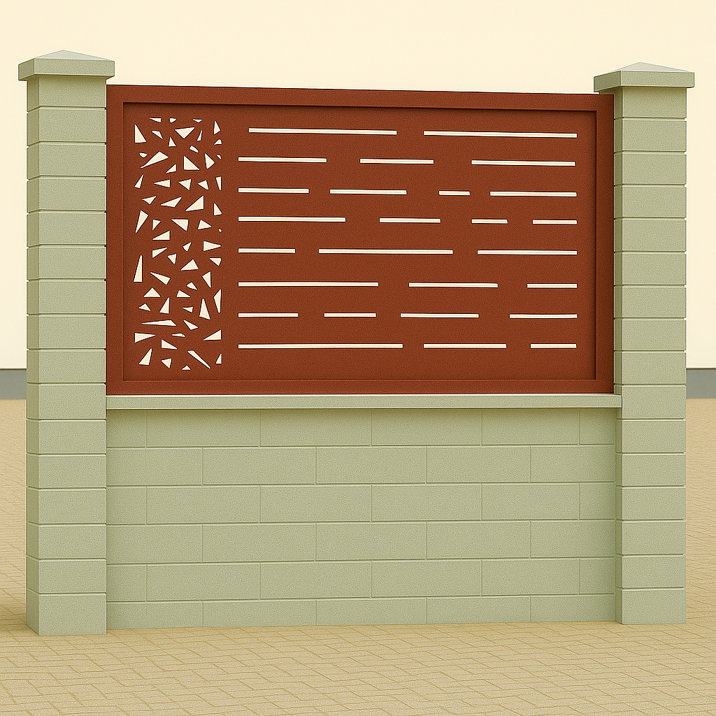 Kerítés betét/korlát lemez - Minimál minta 2.