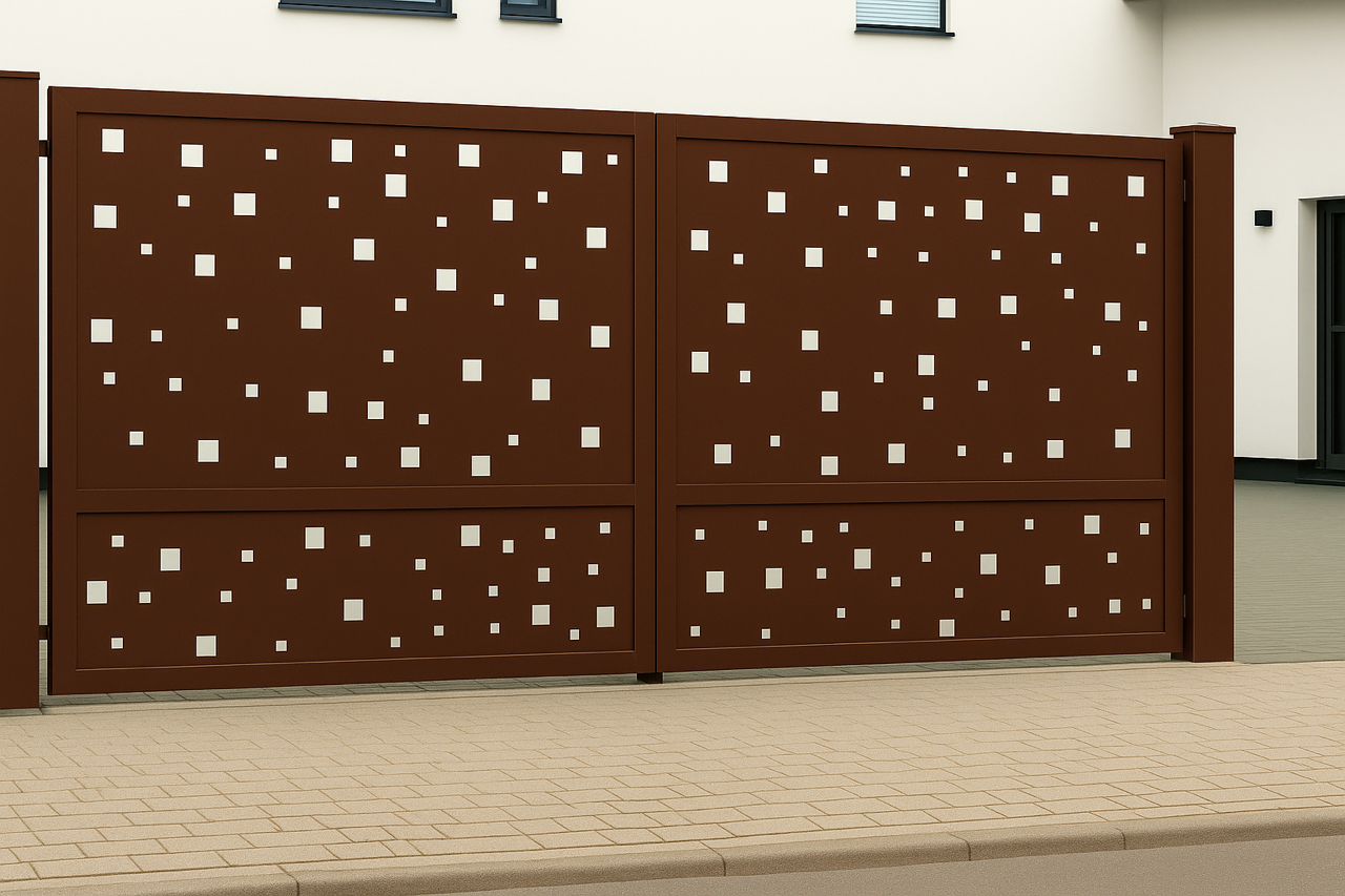 Kétszárnyú kapura lemezek -Minimál minta 3.