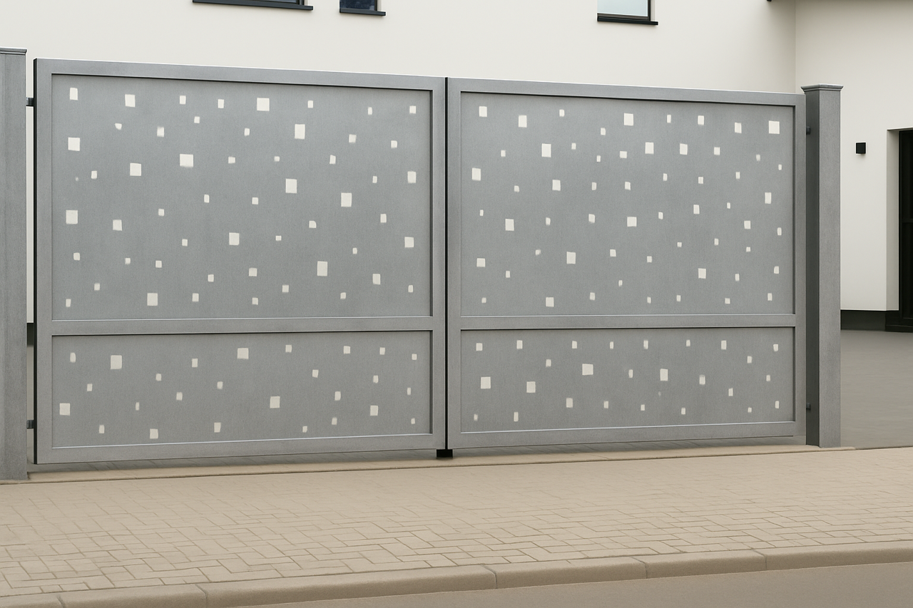 Kétszárnyú kapura lemezek -Minimál minta 3.