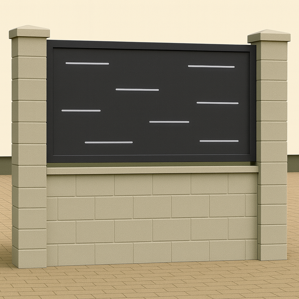 Kerítés betét/korlát lemez - Minimál minta