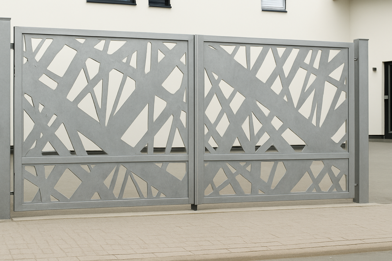 Kétszárnyú kapura lemezek -Absztrakt minta 1.