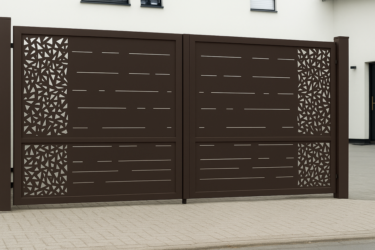 Kétszárnyú kapura lemezek -Minimál minta 2.