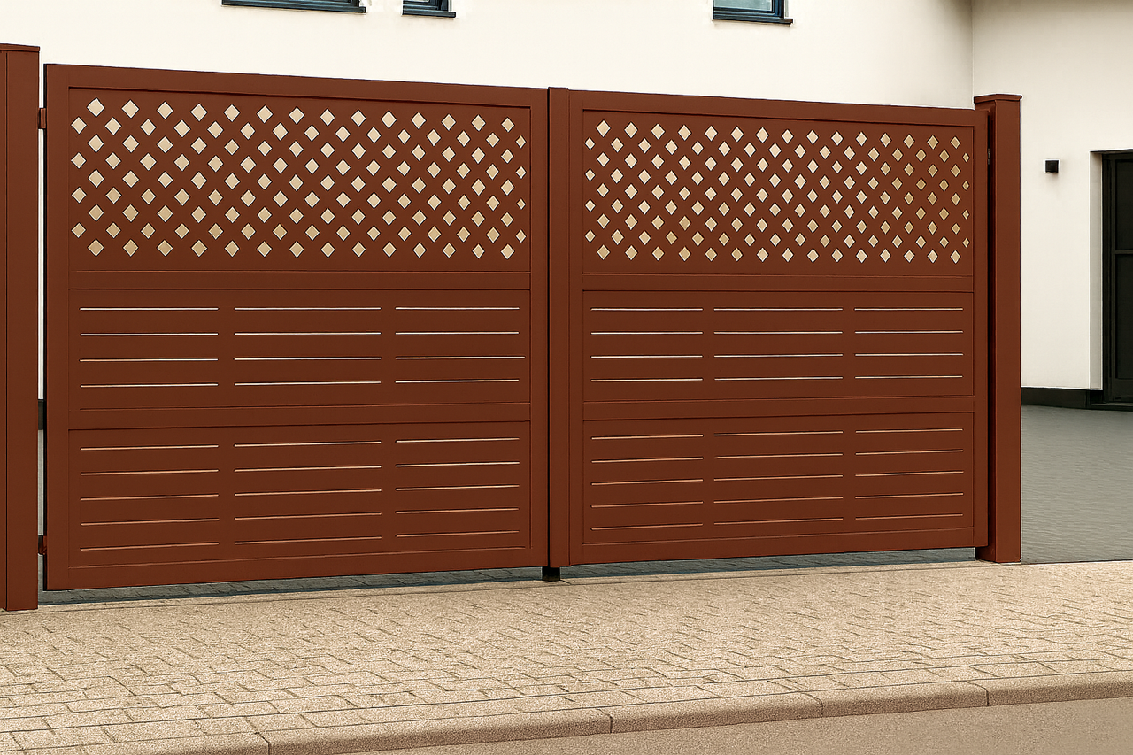 Kétszárnyú kapura lemezek -Minimál minta 4.