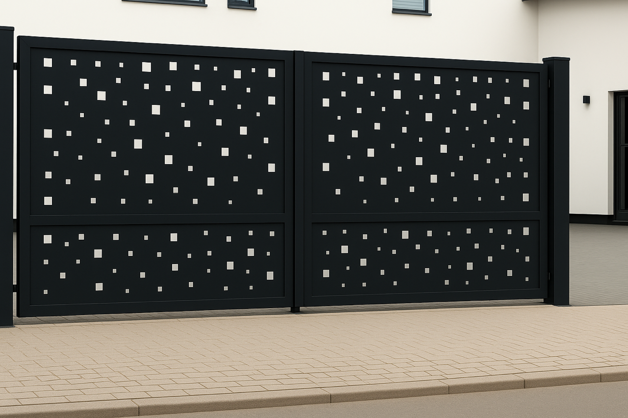 Kétszárnyú kapura lemezek -Minimál minta 3.