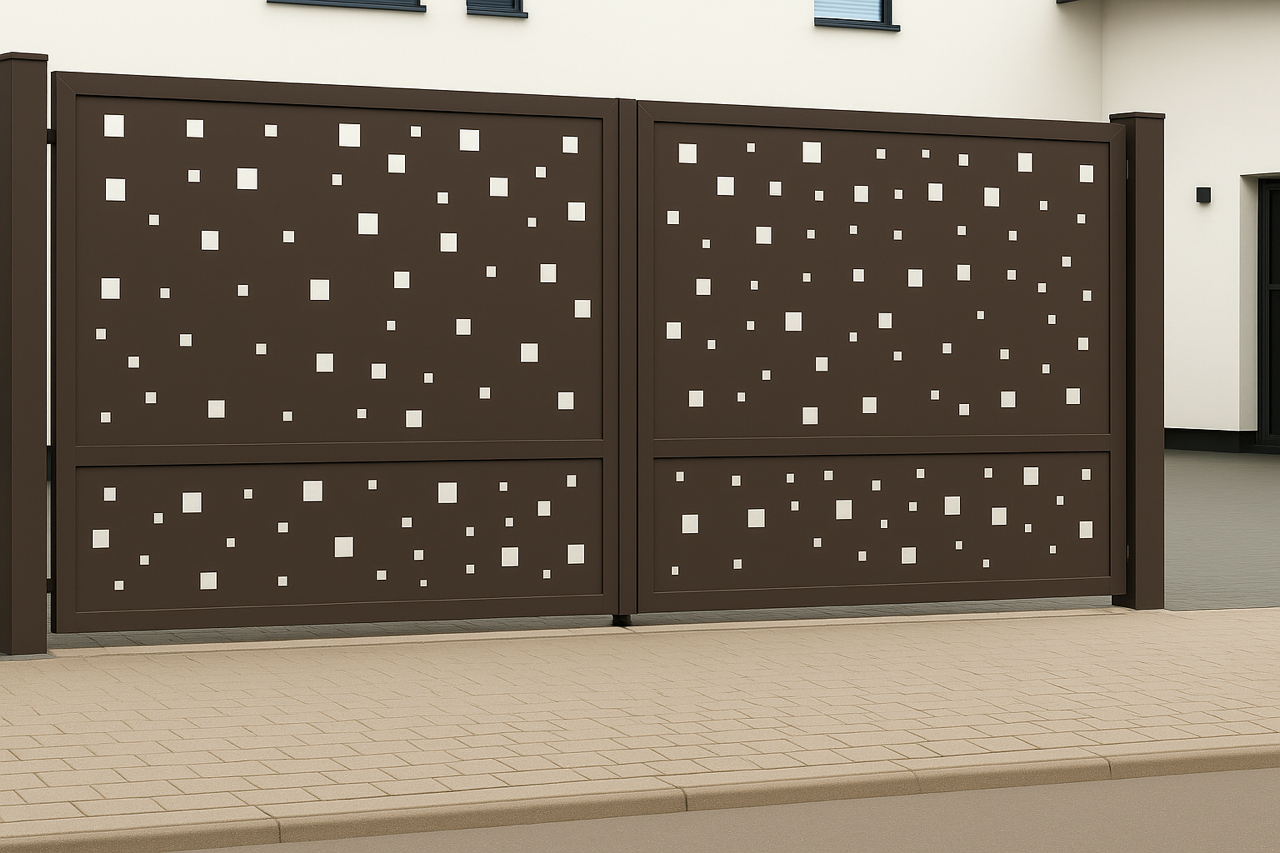 Kétszárnyú kapura lemezek -Minimál minta 3.