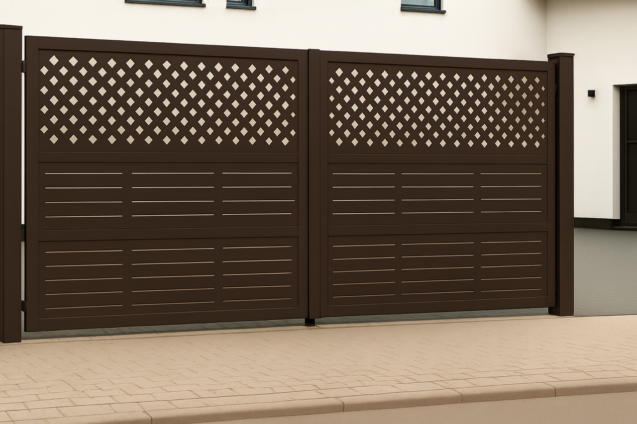 Kétszárnyú kapura lemezek -Minimál minta 4.