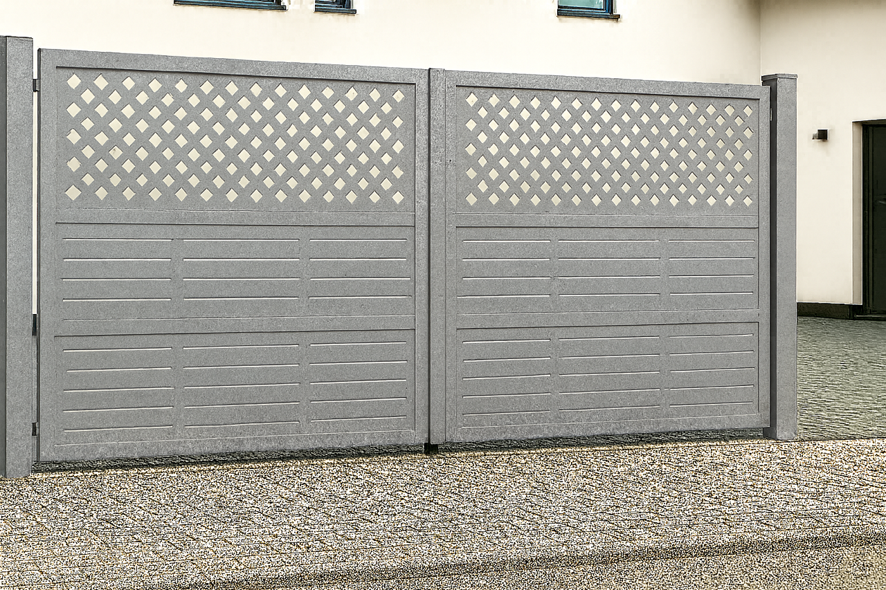 Kétszárnyú kapura lemezek -Minimál minta 4.