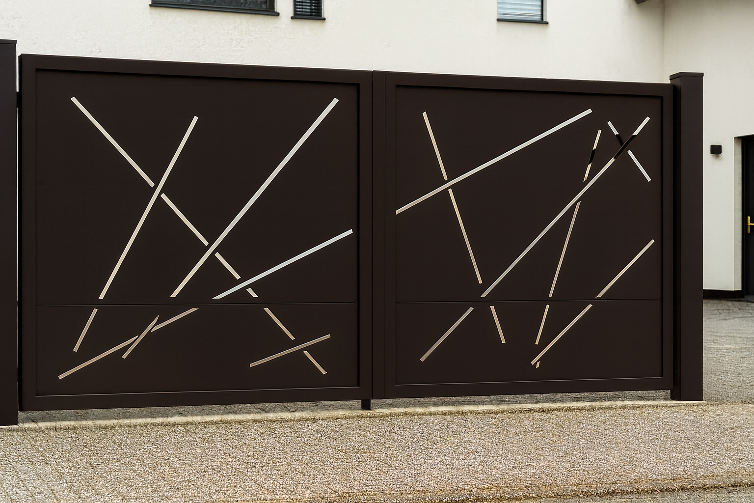 Kétszárnyú kapura lemezek -Absztrakt minta 2.