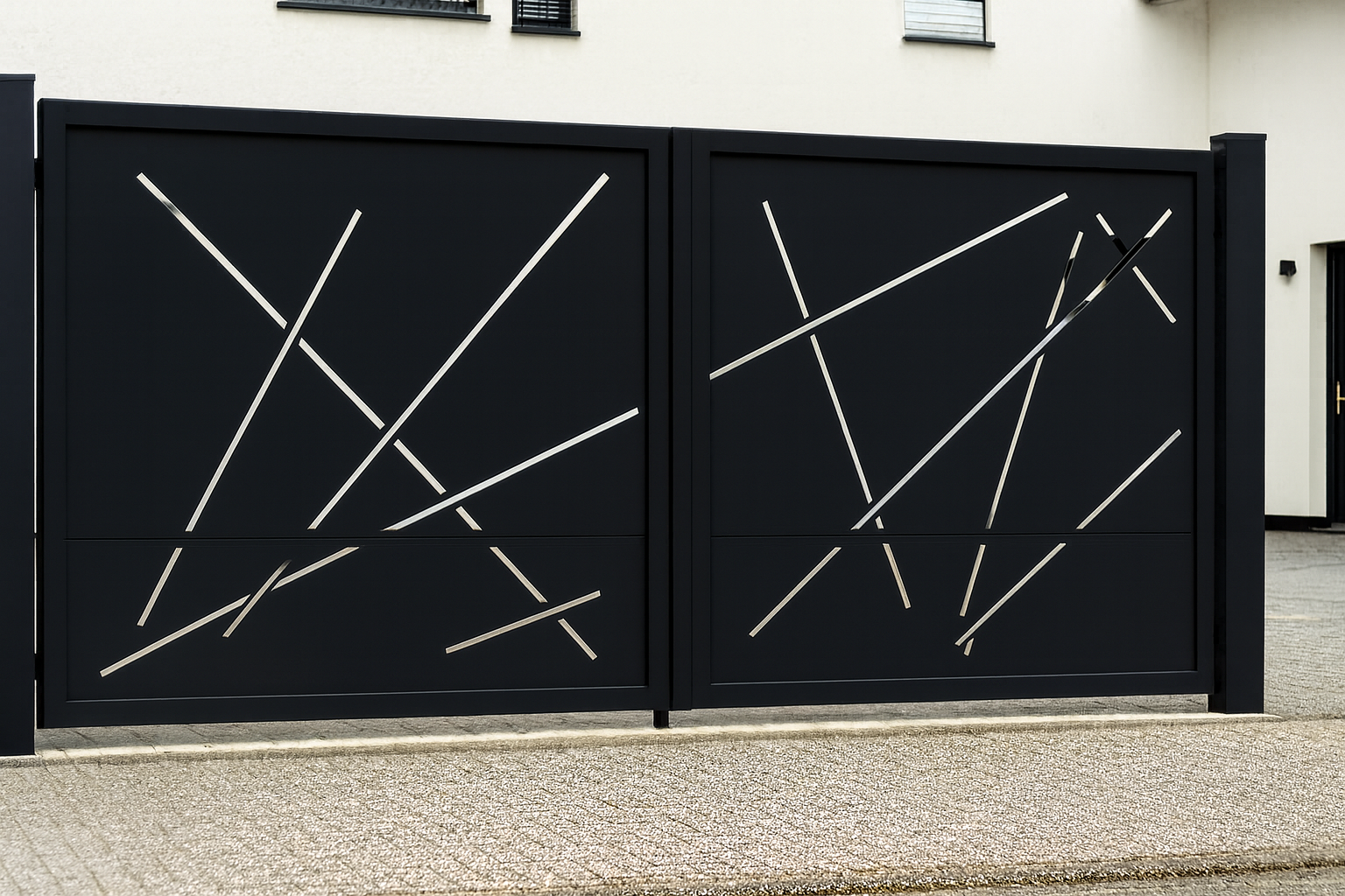 Kétszárnyú kapura lemezek -Absztrakt minta 2.