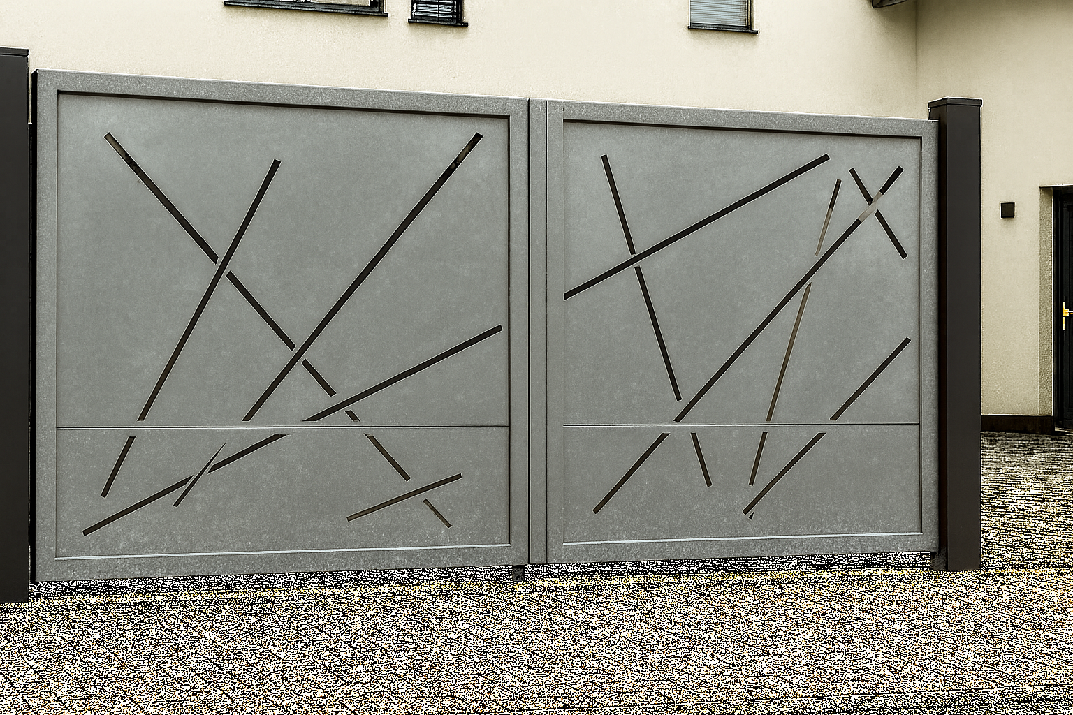 Kétszárnyú kapura lemezek -Absztrakt minta 2.