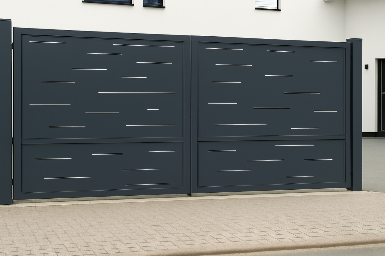 Kétszárnyú kapura lemezek -Minimál minta