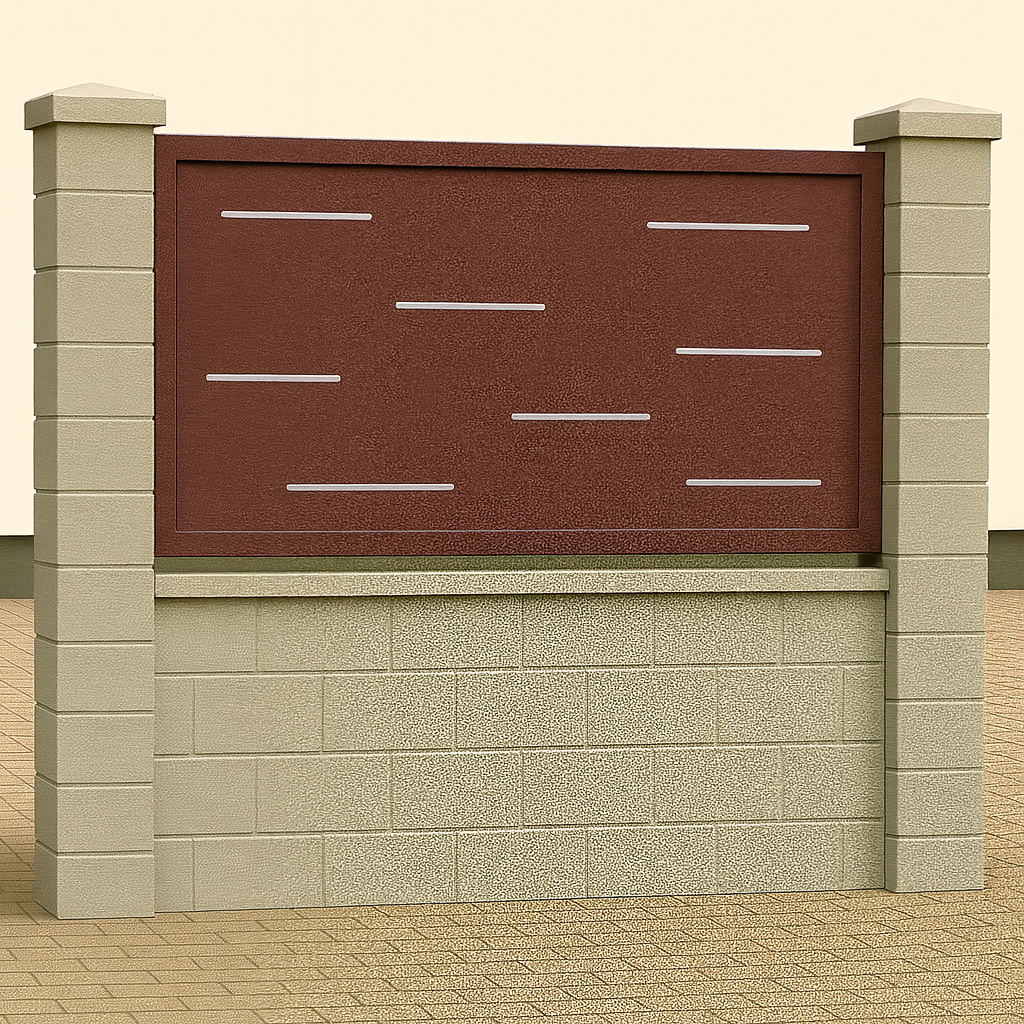 Kerítés betét/korlát lemez - Minimál minta