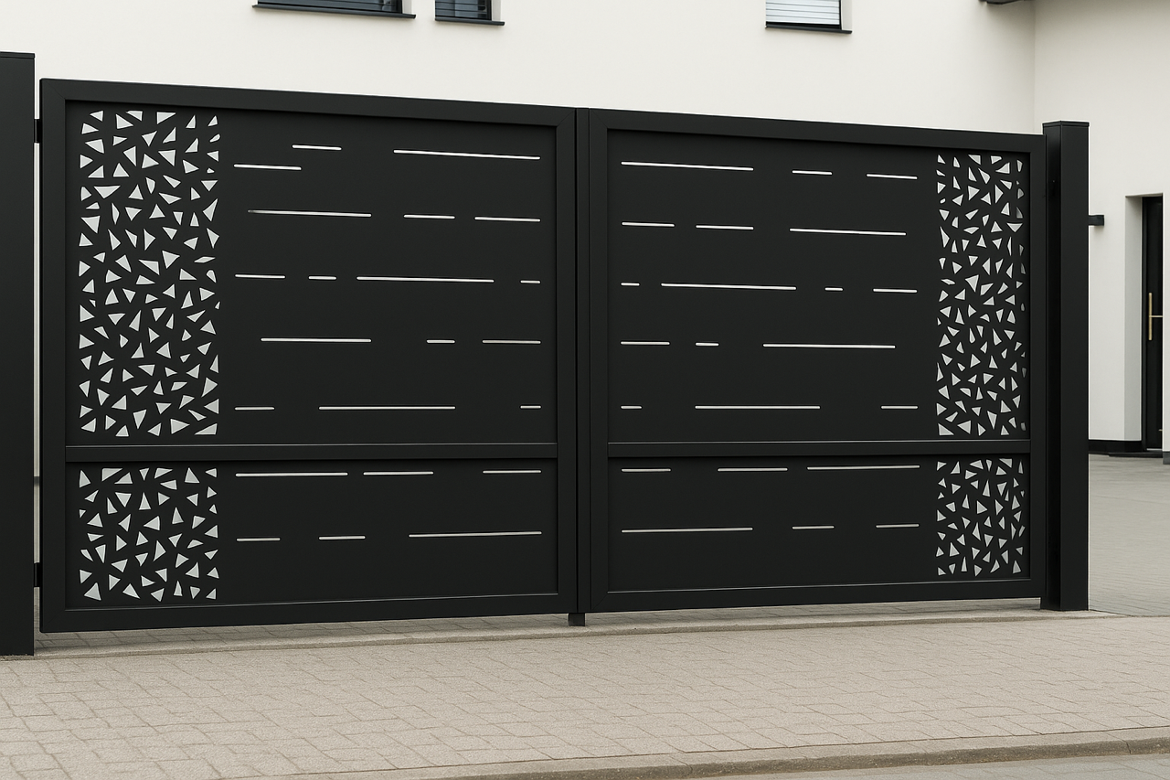 Kétszárnyú kapura lemezek -Minimál minta 2.