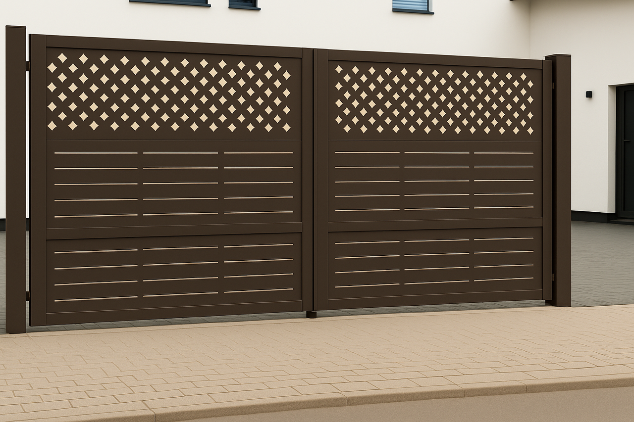 Kétszárnyú kapura lemezek -Minimál minta 4.