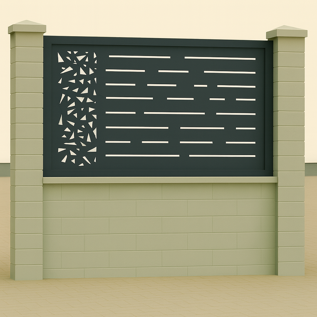 Kerítés betét/korlát lemez - Minimál minta 2.