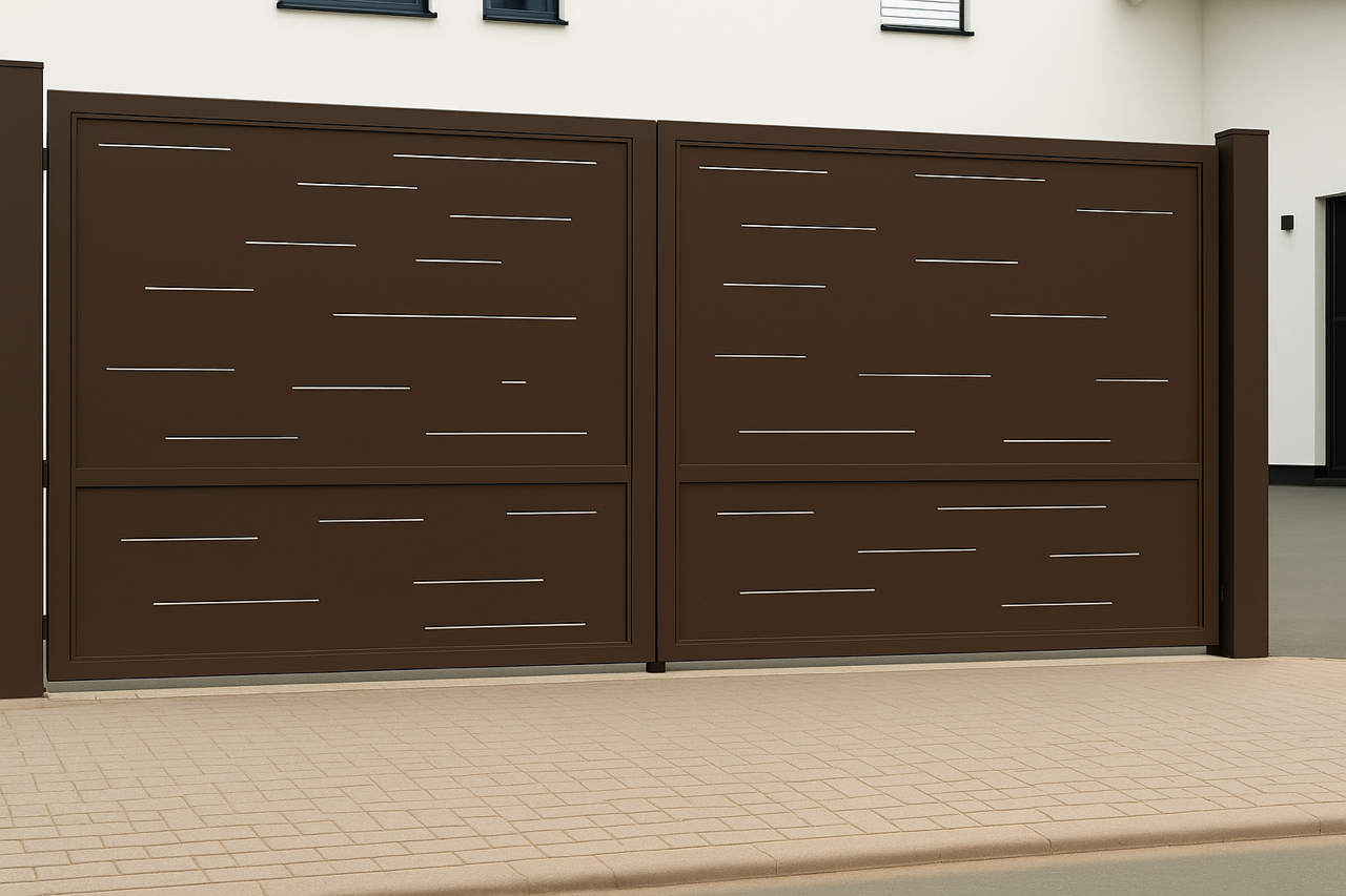 Kétszárnyú kapura lemezek -Minimál minta