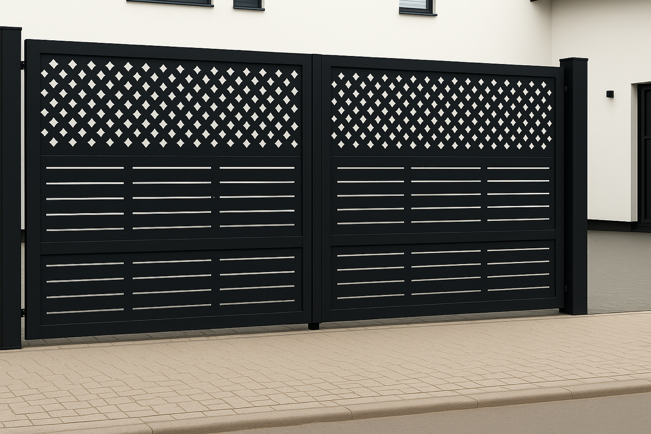 Kétszárnyú kapura lemezek -Minimál minta 4.