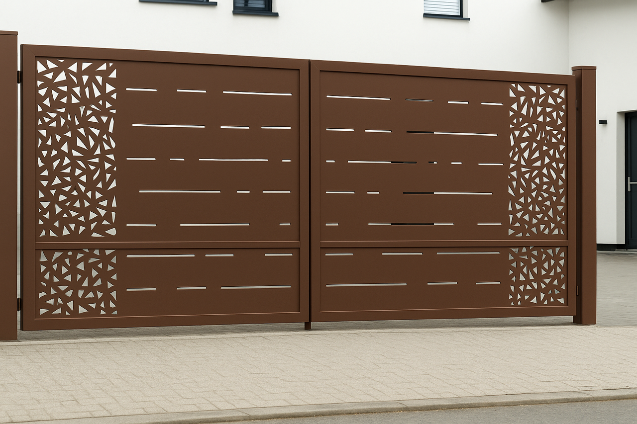 Kétszárnyú kapura lemezek -Minimál minta 2.