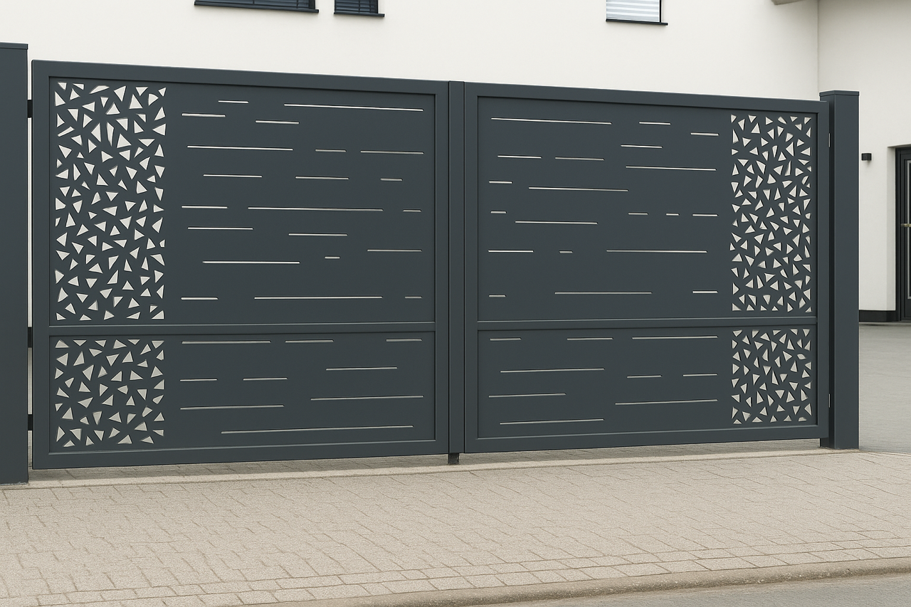 Kétszárnyú kapura lemezek -Minimál minta 2.