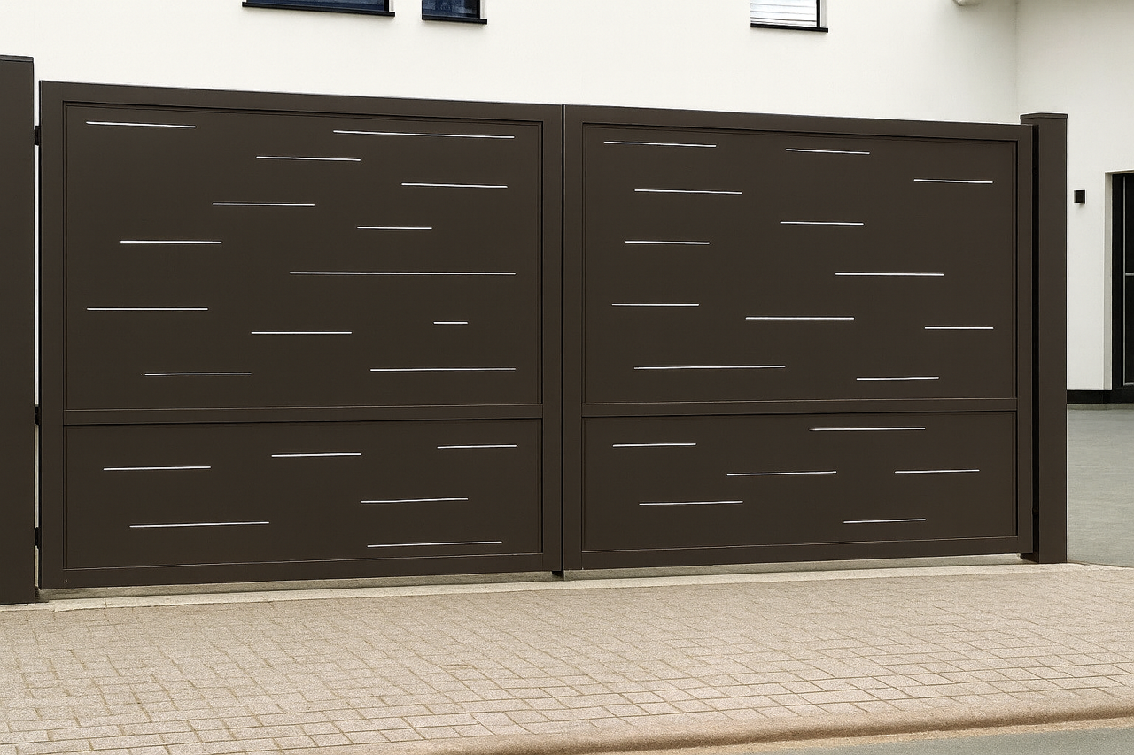 Kétszárnyú kapura lemezek -Minimál minta