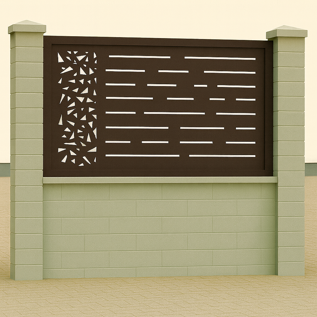 Kerítés betét/korlát lemez - Minimál minta 2.