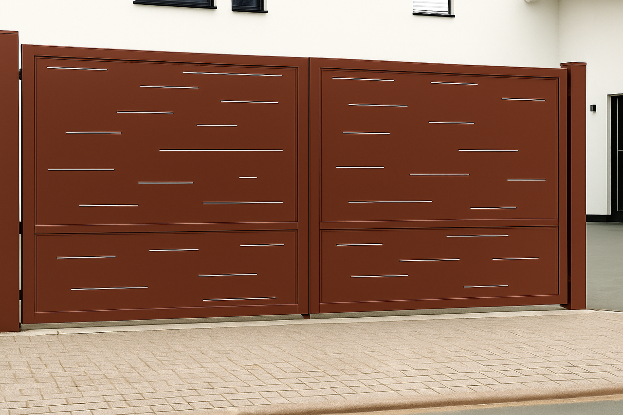 Kétszárnyú kapura lemezek -Minimál minta