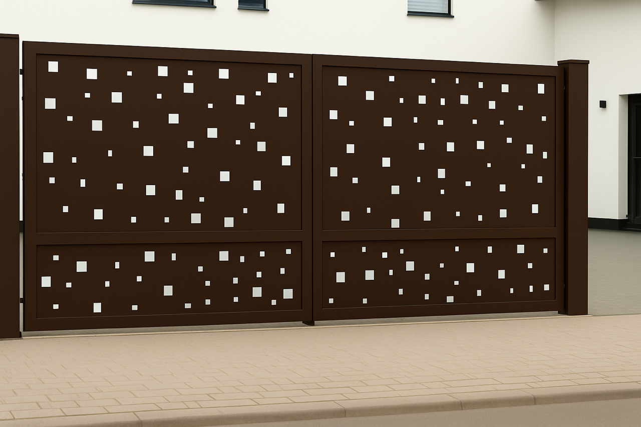 Kétszárnyú kapura lemezek -Minimál minta 3.