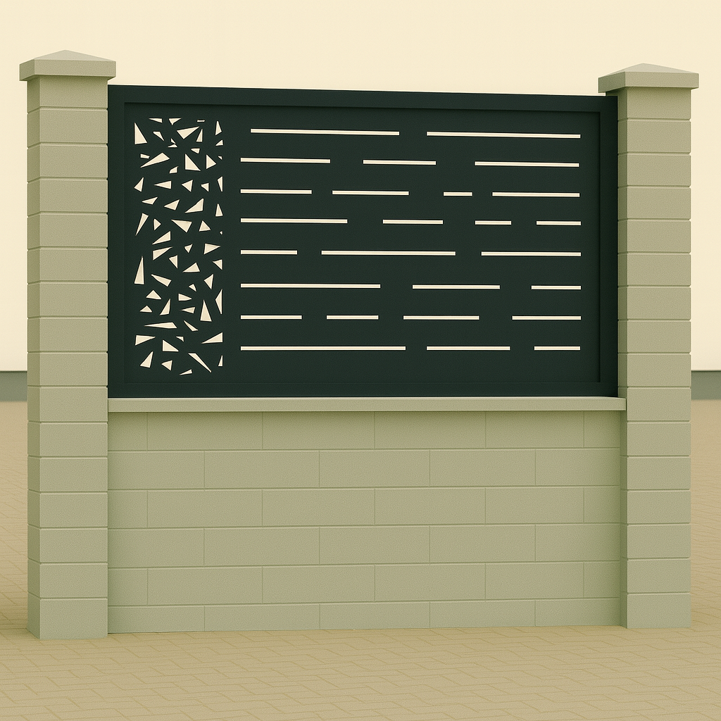 Kerítés betét/korlát lemez - Minimál minta 2.