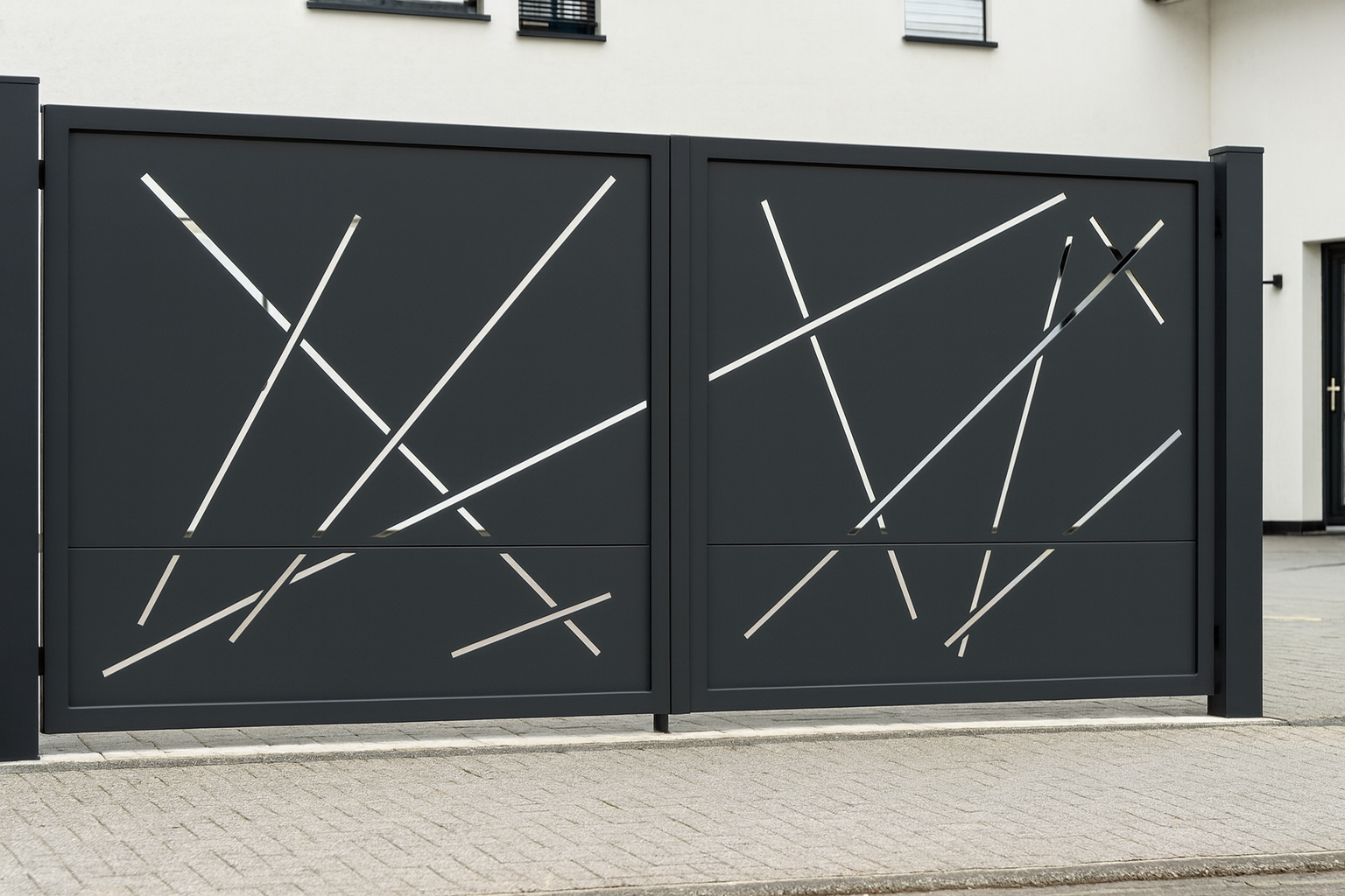 Kétszárnyú kapura lemezek -Absztrakt minta 2.