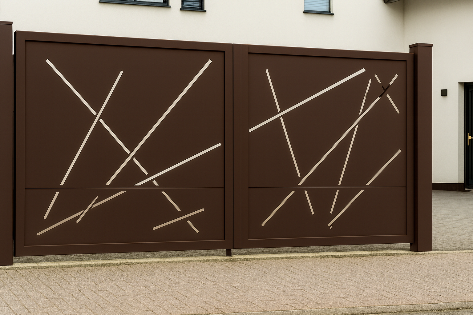 Kétszárnyú kapura lemezek -Absztrakt minta 2.